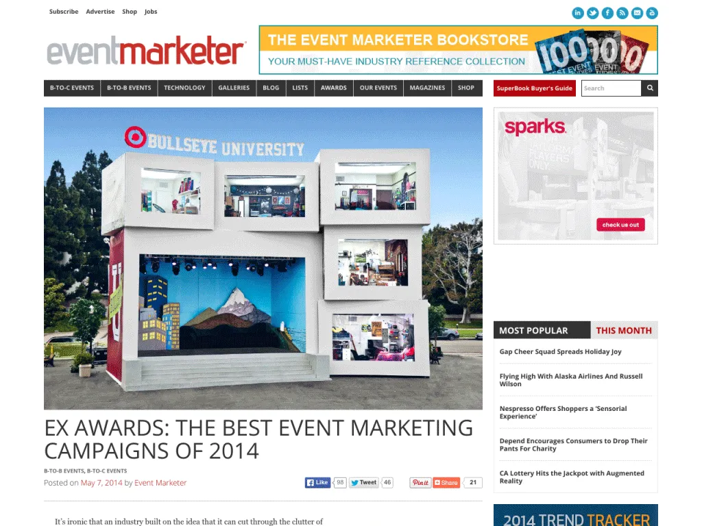 Event Marketer-Ex Award 2014 Event Marketer-Ex Award 2014
